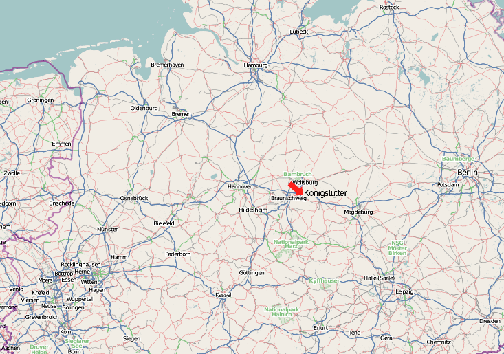 Kartenausschnitt Norddeutschland