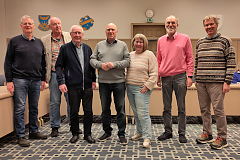 <b>Unser Vorstand 2026:</b><br /><i>von links:</i> Volker&nbsp;Kesting, Bernhard&nbsp;P�sel, R�diger&nbsp;Baumgardt, Dr.&nbsp;Wolf-R�diger Umbach, Britta&nbsp;Edelmann, Hannes&nbsp;Sell, Dr.&nbsp;Heinz-Otto&nbsp;Denstorf